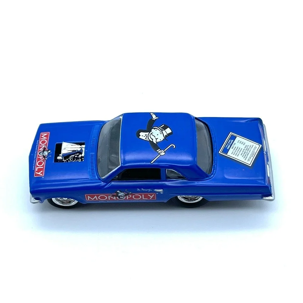 Johnny Lightning Monopoly Park Place Pontiac Tempest Car Blue Diecast 1/64 Loose